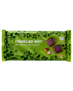 Milk chocolate with hazelnut(100g)