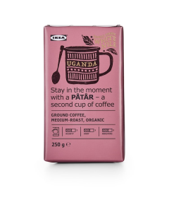 Ground coffee medium organic uganda(250g)